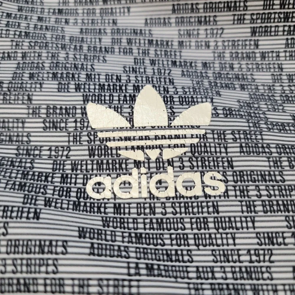 Adidas Windbreaker Mens S Navy Gray Trefoil Chevron Full Zip Hooded Jacket Retro